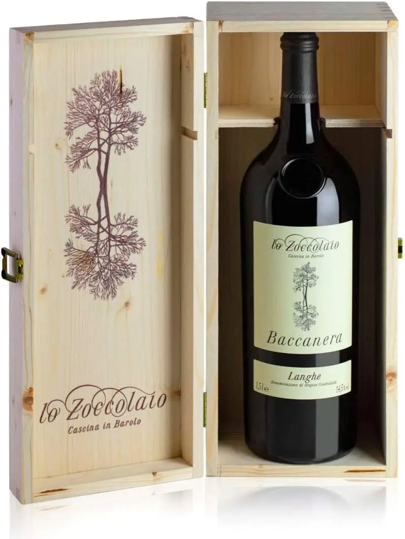 Lo Zoccolaio - Vino Rosso - Langhe Rosso DOC Baccanera 1 X 750 ml + Cassa Legno