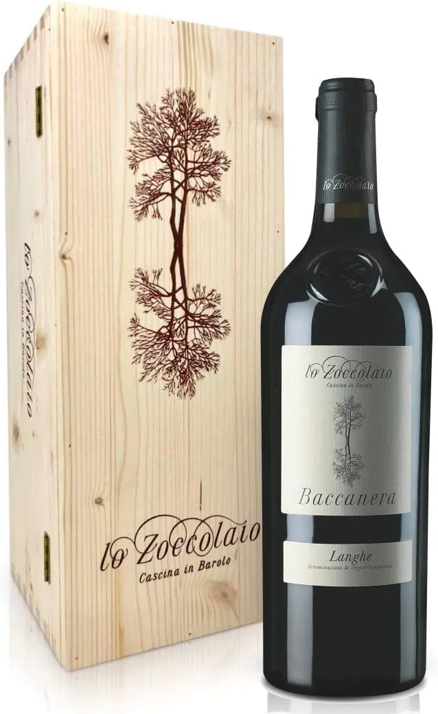 Lo Zoccolaio - Vino Rosso - Langhe Rosso DOC Baccanera 1 X 750 ml + Cassa Legno