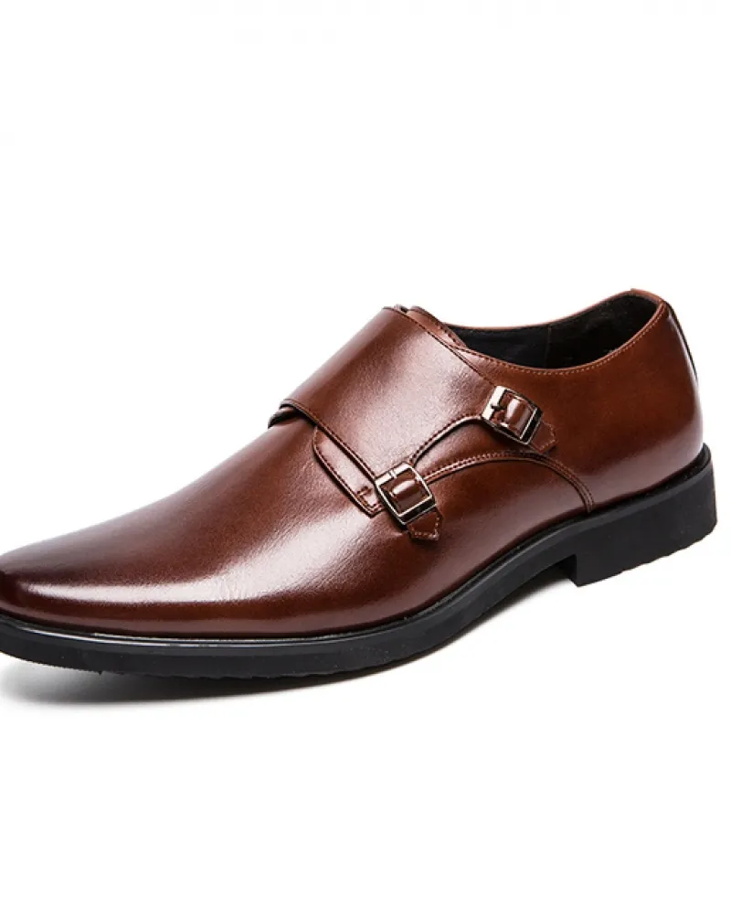 Luxury Fashionn Scarpe da uomo in pelle con cinturino da monaco di alta qualità Slip On Mocassini casual Calzature da abito form
