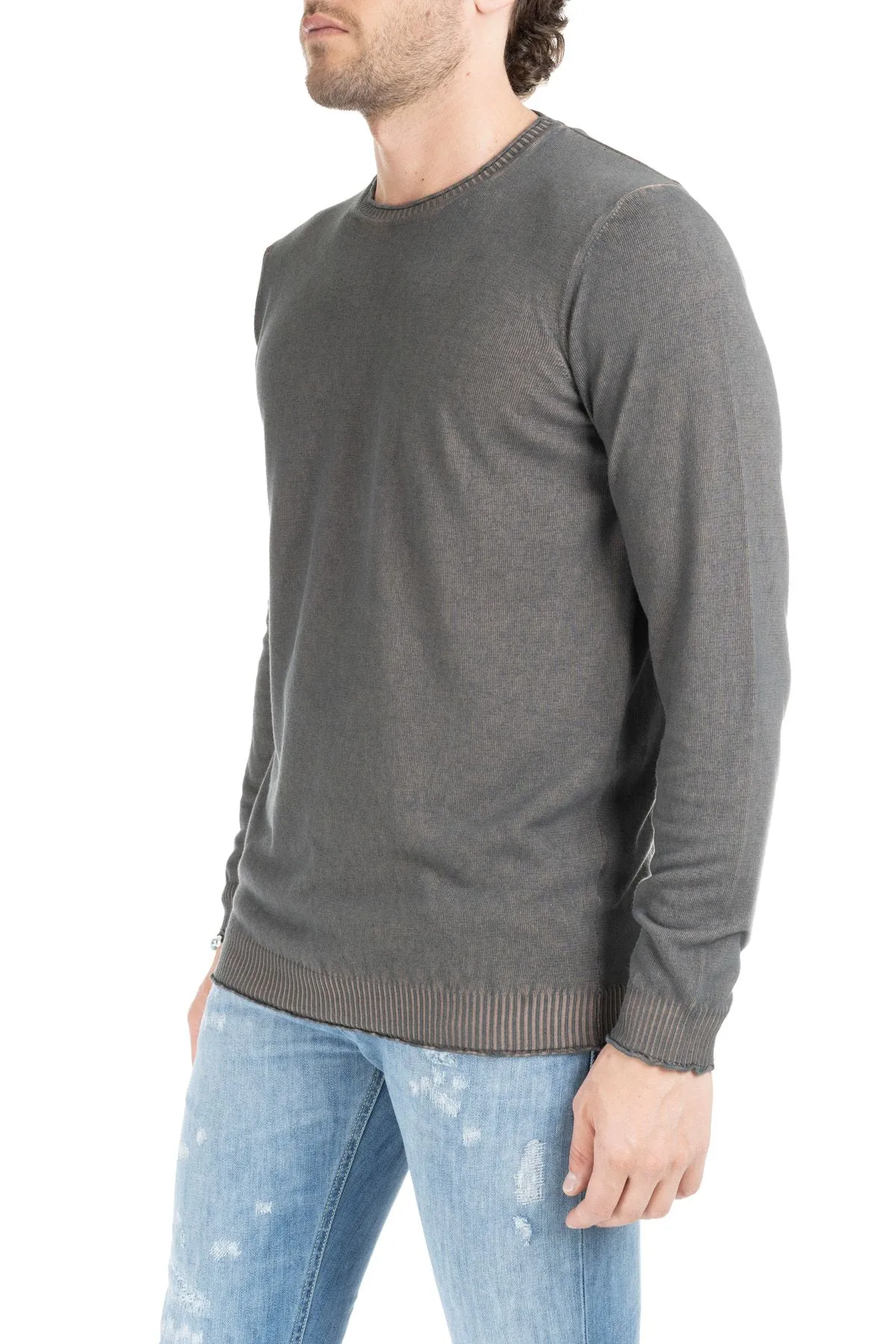 MAGLIA VERDE CON PROFILI CONSUMATI