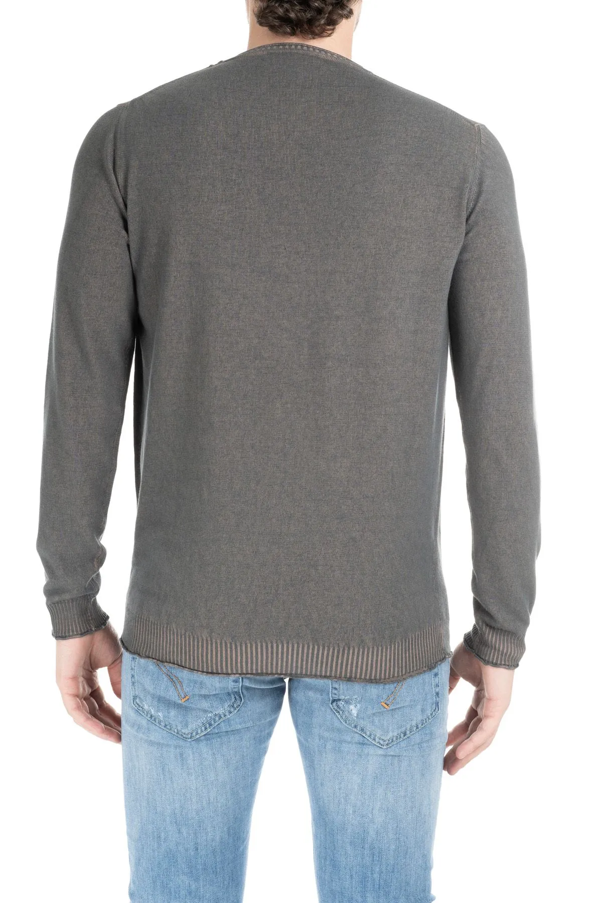 MAGLIA VERDE CON PROFILI CONSUMATI