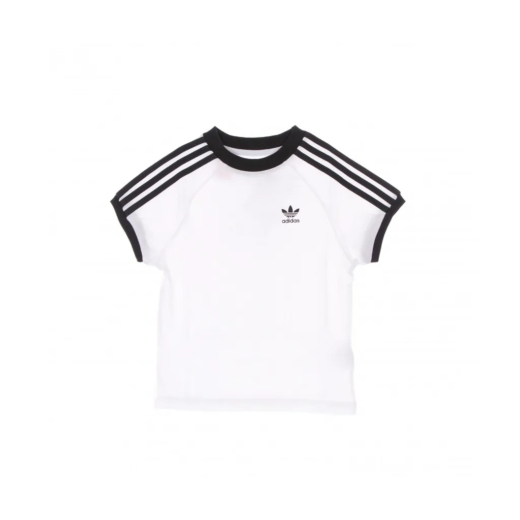 maglietta bambino 3 stripes adicolor tee WHITE/BLACK