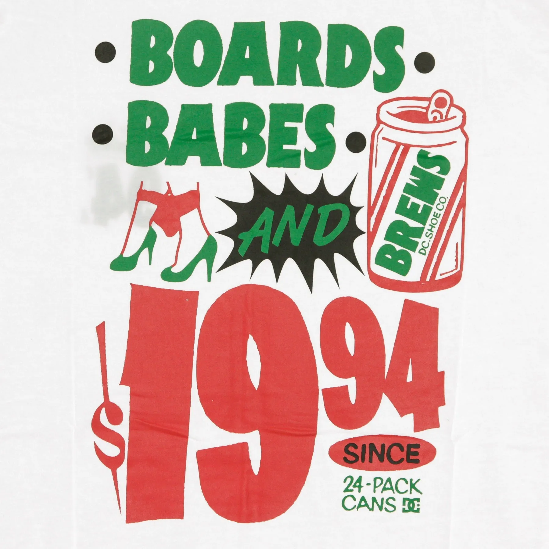 Maglietta Uomo Boards Babes N Brews White
