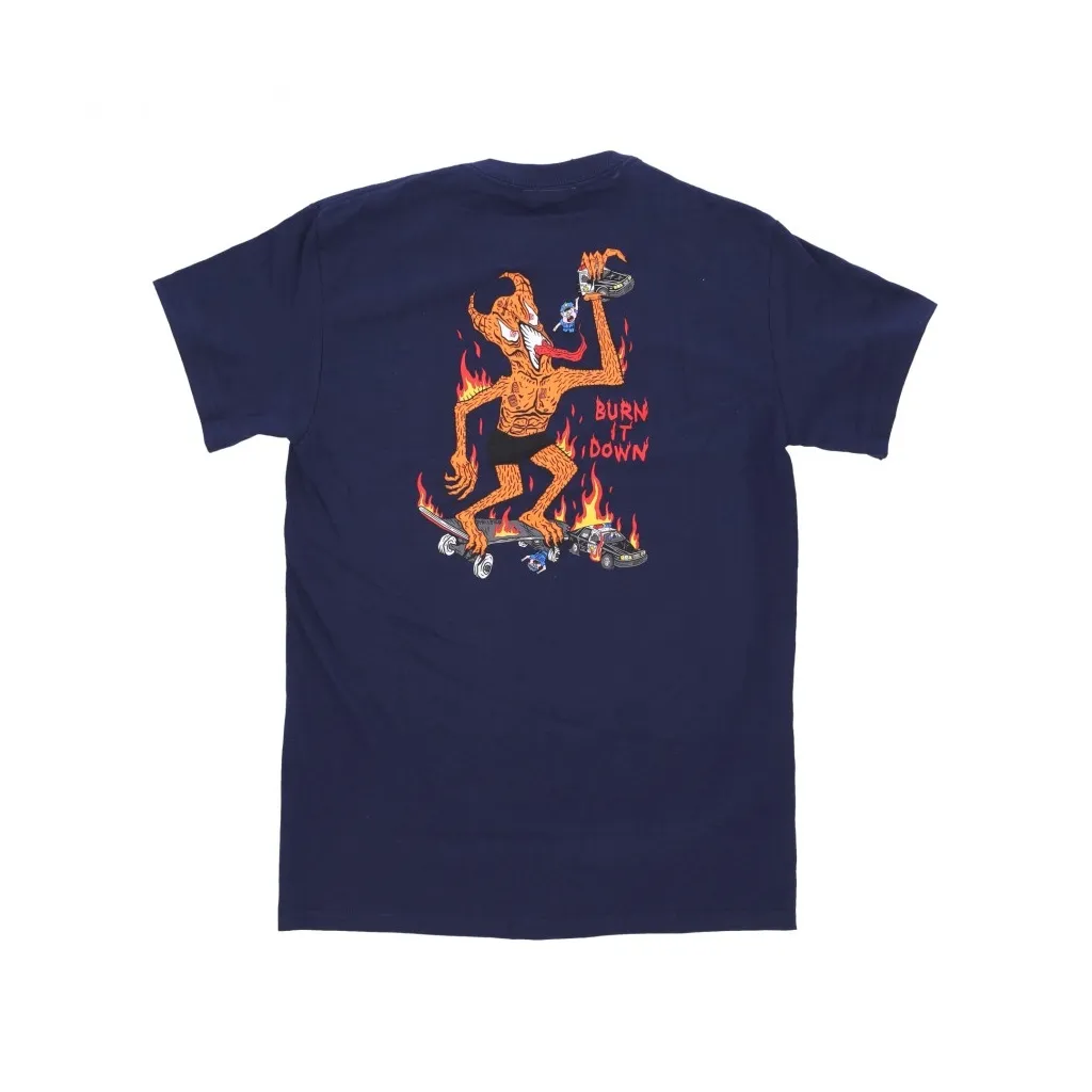 maglietta uomo burn it down tee NAVY