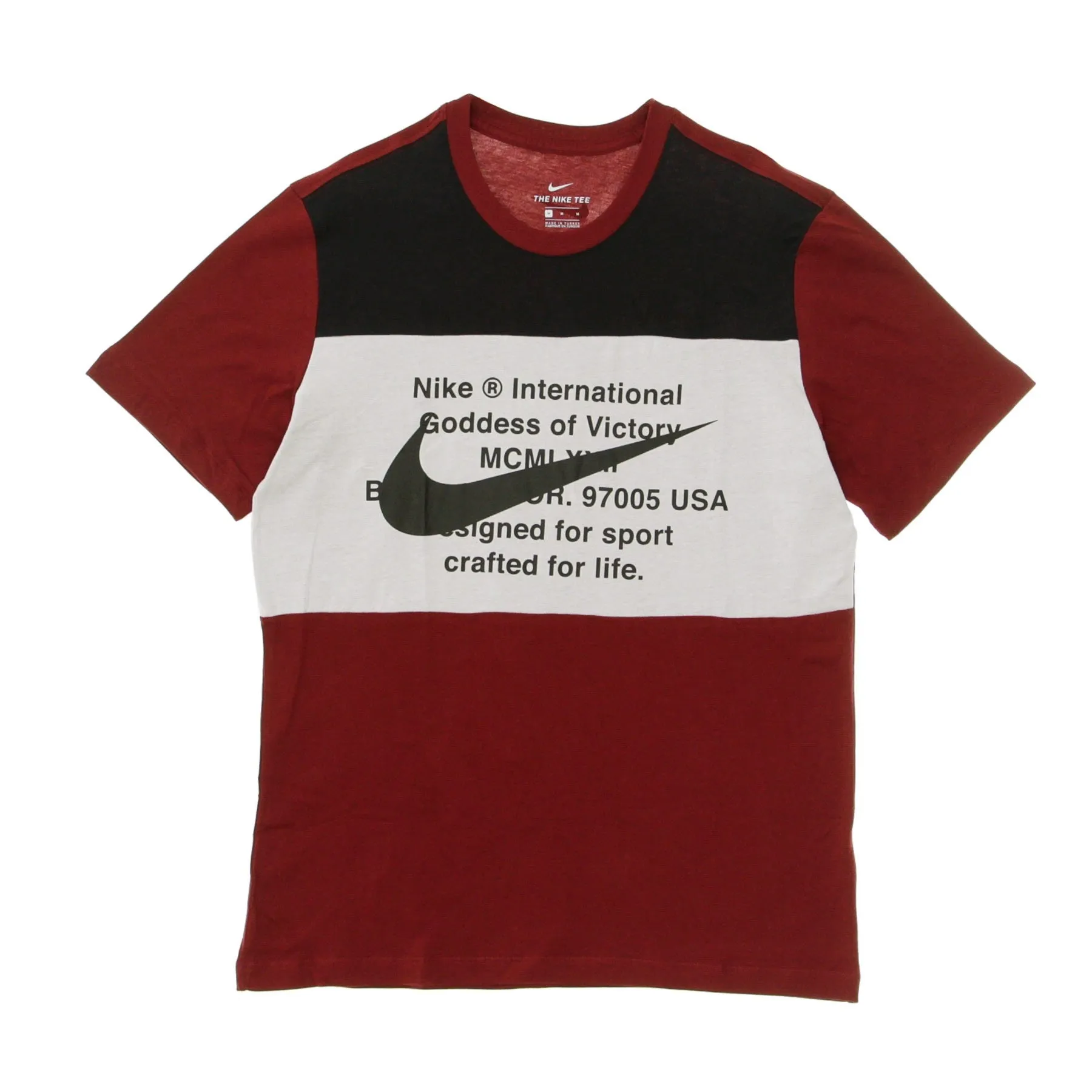 Maglietta Uomo Swoosh Tee Team Red/black/white