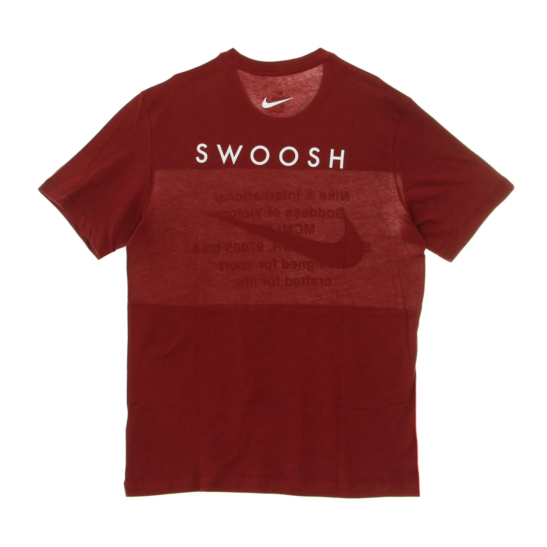 Maglietta Uomo Swoosh Tee Team Red/black/white
