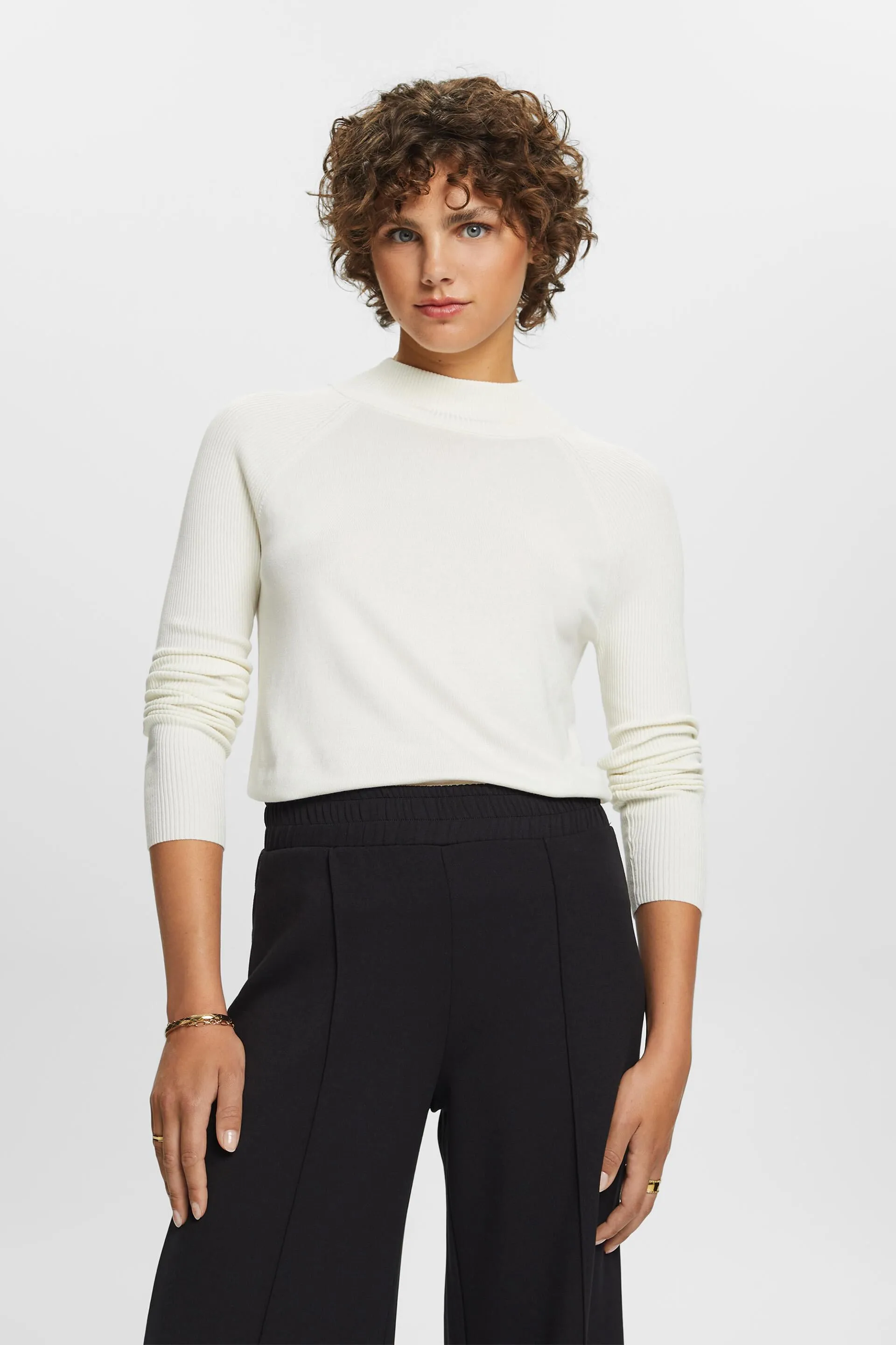 Maglione a collo alto, LENZING™ ECOVERO™