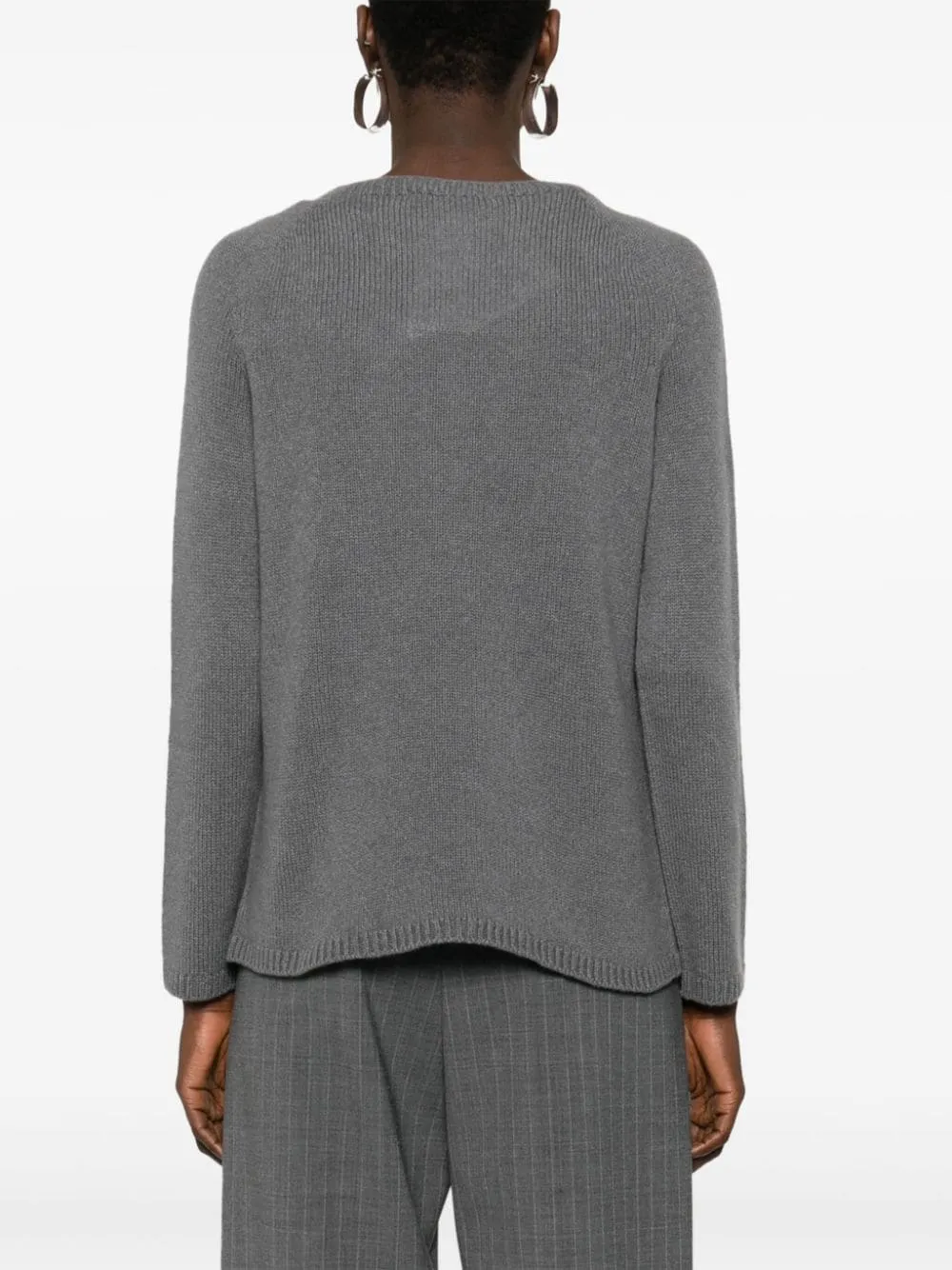 Maglione a girocollo georg in grigio - donna