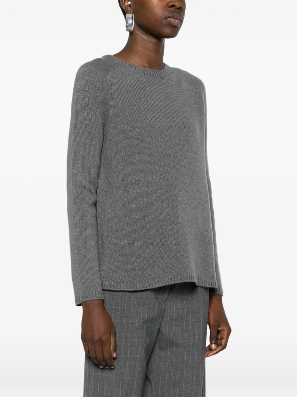 Maglione a girocollo georg in grigio - donna