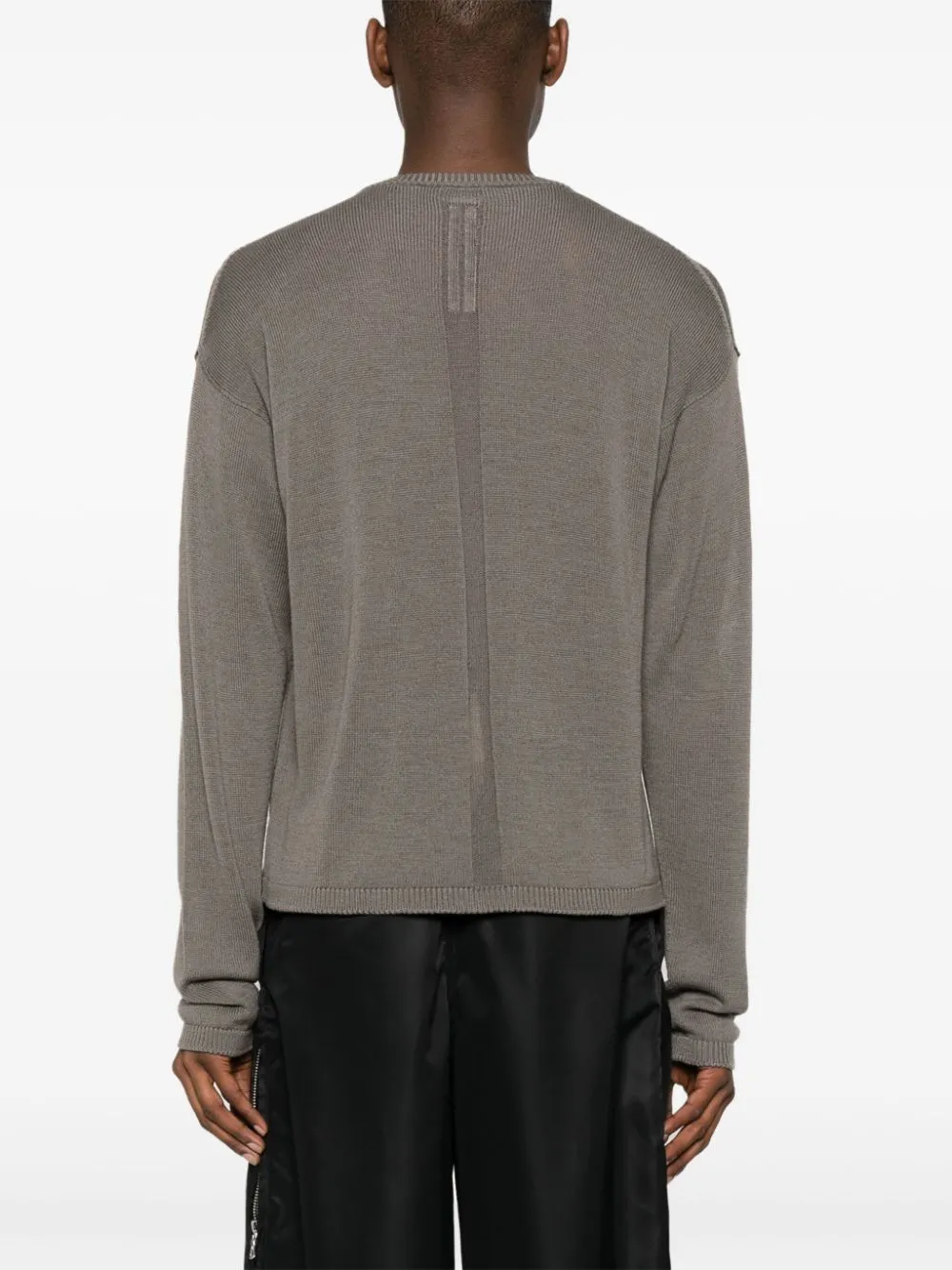Maglione con motivo stella in grigio - uomo