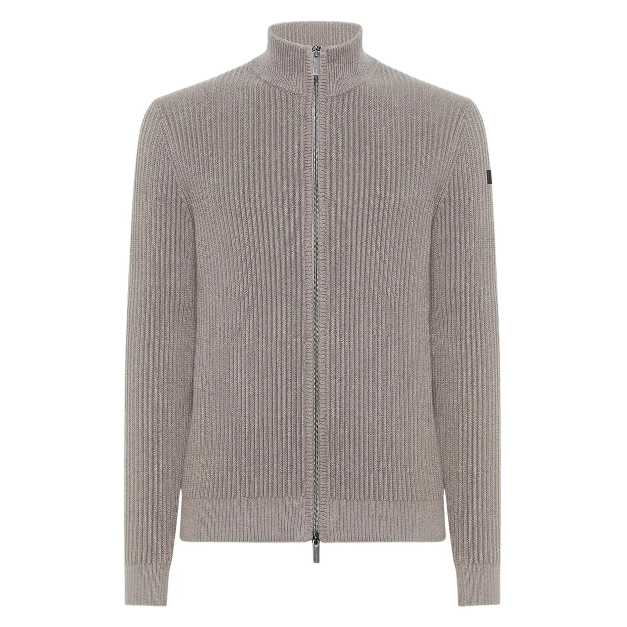 Maglione Uomo RRD Cotton 7 Zip Knit Grigio Chiaro