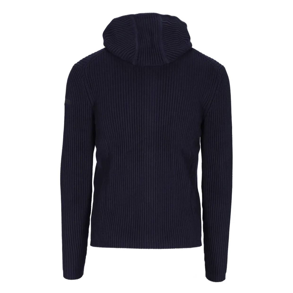 Maglione Uomo RRD Knit Cotton 7 Hood Zip Nero