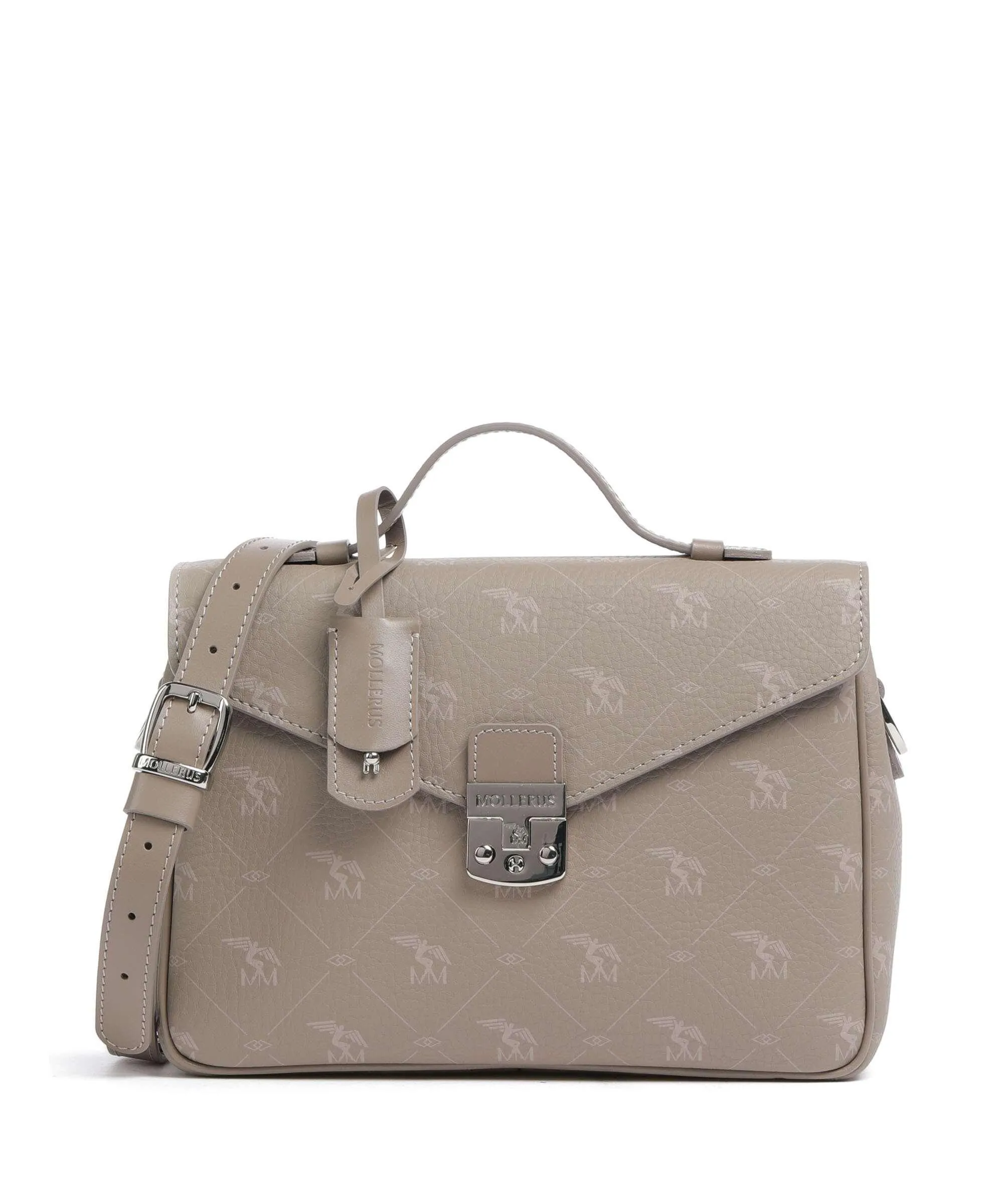  Maison Mollerus Pecarus Marly Borsa a mano tela taupe  