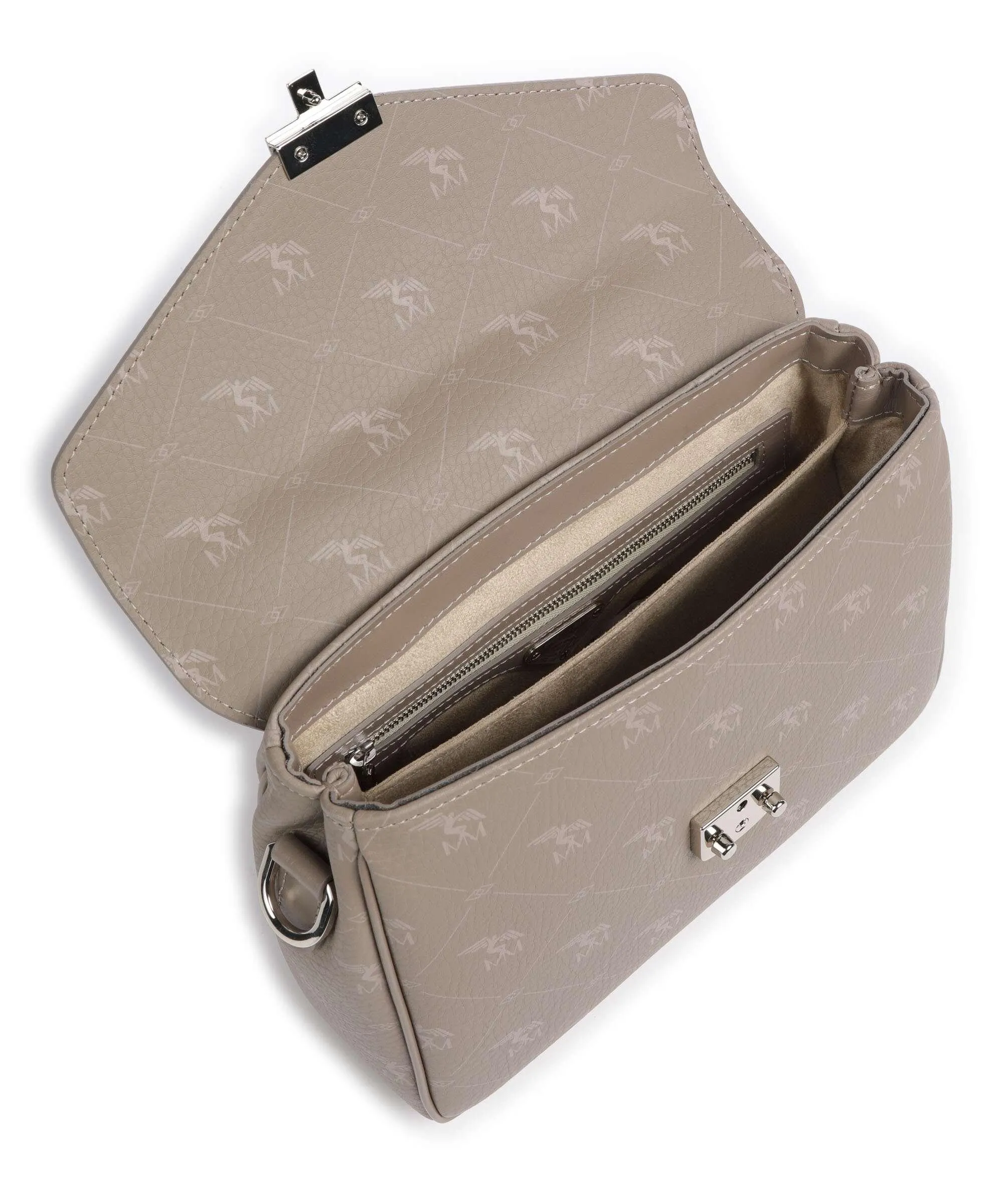  Maison Mollerus Pecarus Marly Borsa a mano tela taupe  