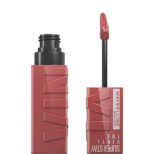 Maybelline New York Tinta Labbra a Lunga Tenuta Superstay Vinyl Ink, Per un Effetto Vinilico fino a 16H, Finish Luminoso e Senza