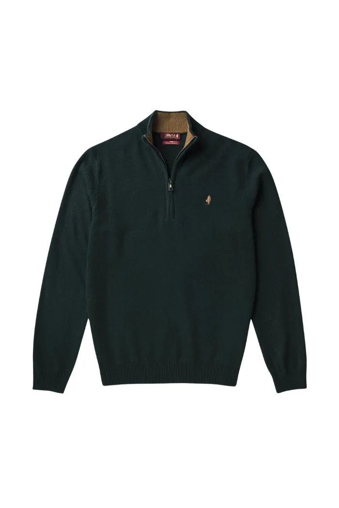 MCS maglione mezza zip in misto lana mcs-m-k-09003