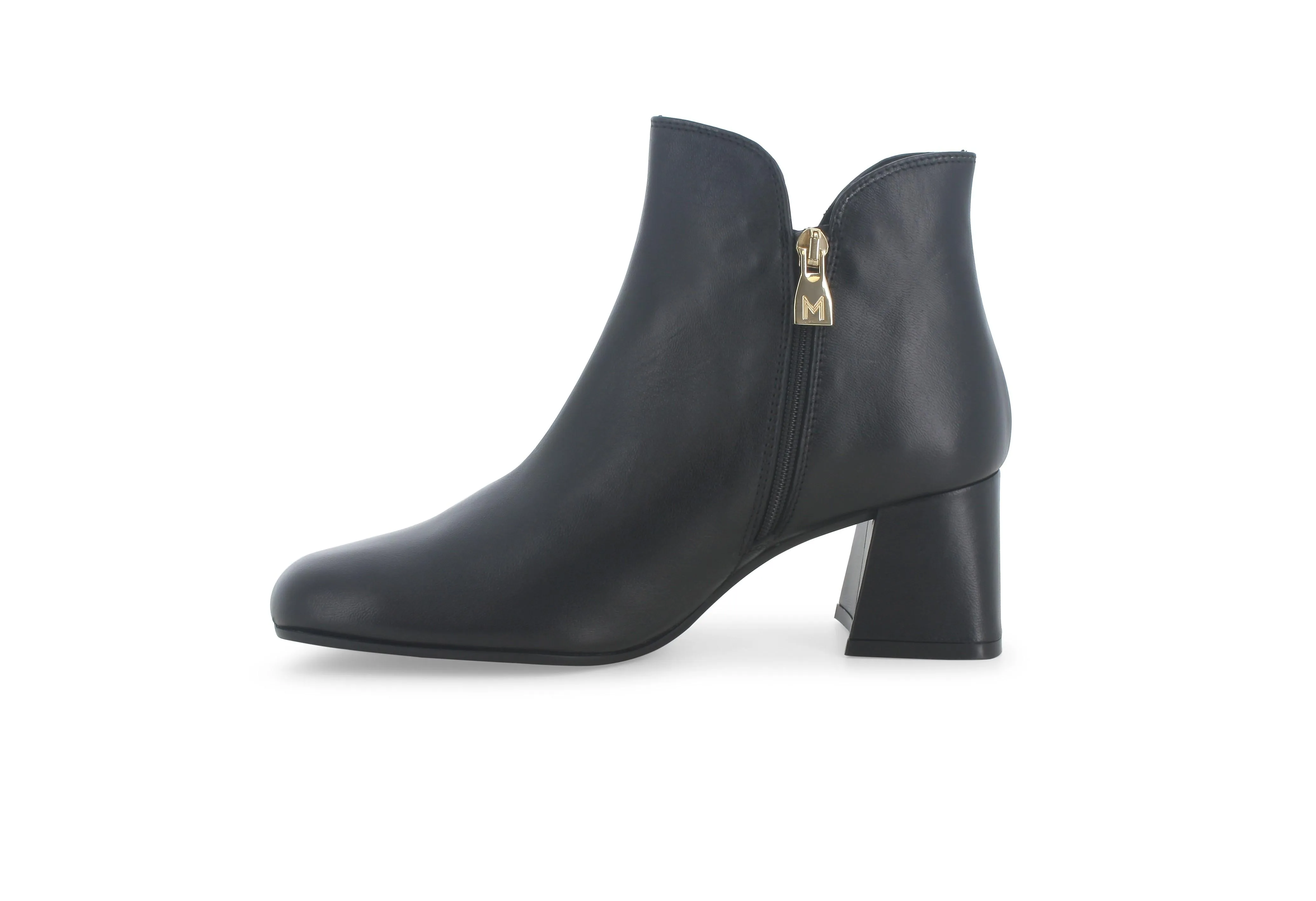 Melluso Tronchetto Made in Italy Elastico + Zip Tomaia Pelle