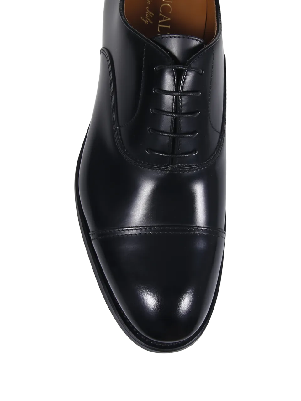 MEN DOUCAL'S BLACK CALF LEATHER OXFORD LOAFER
