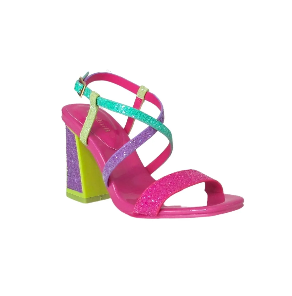 MENBUR sandali donna tacco alto glitter 23832 0033 MULTICOLOR estate 2023