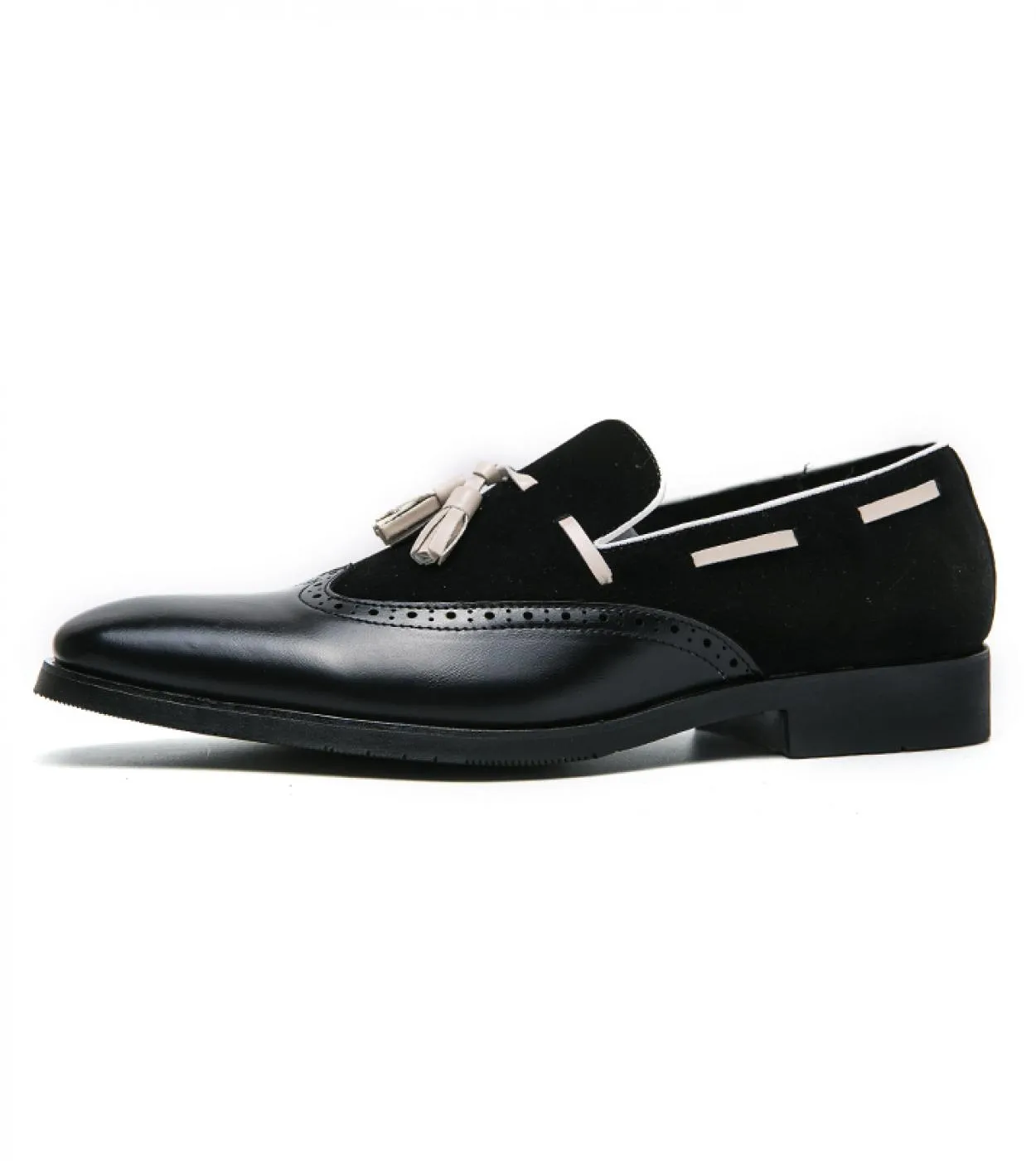 Mocassini Scarpe da uomo British Brock Pu Cucitura Nappa Punta a punta Slip On Moda Casual Festa di nozze Scarpe eleganti quotid