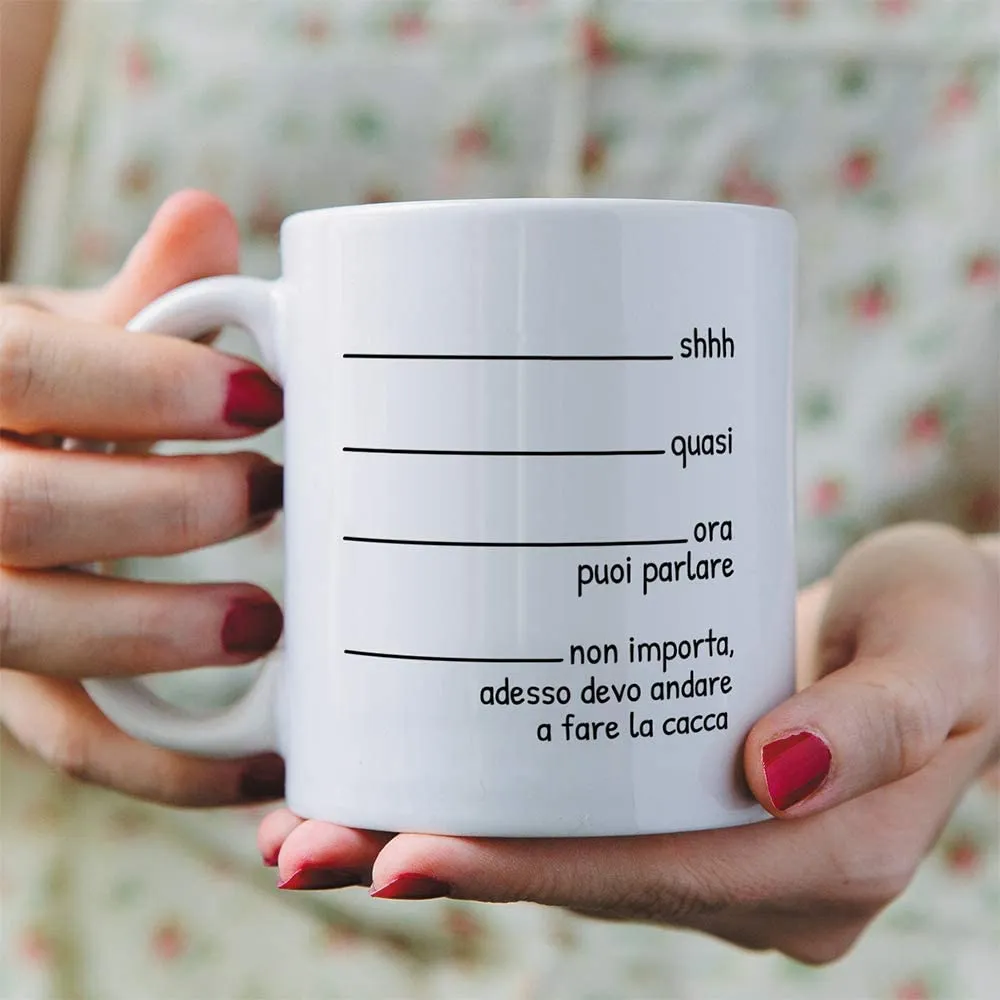 MUGFFINS Tazza DivertentiQuasi Adesso devo andare a fare la cacca - Idee Regali Originali et Divertenti per Uomo e Donna - per l