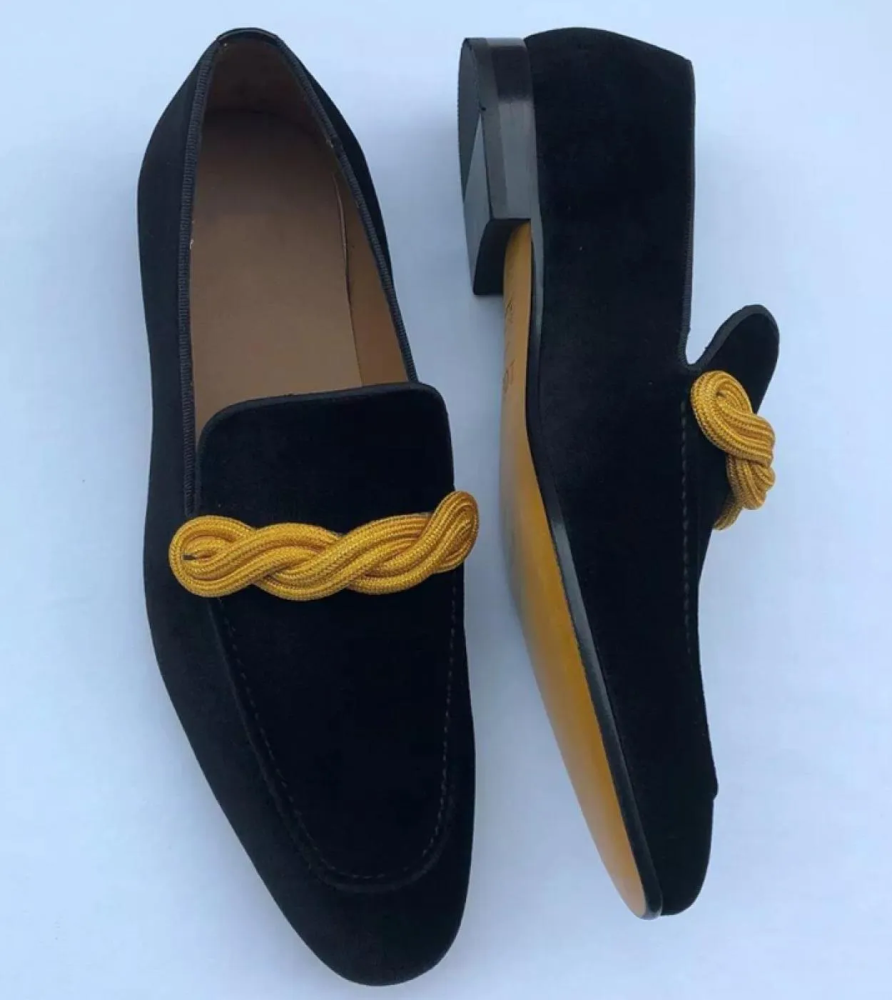 New In Black Mocassini per uomo Flock Square Toe Slipon Solid Party Scarpe da sposa per uomo con spedizione gratuita Sapatos Par