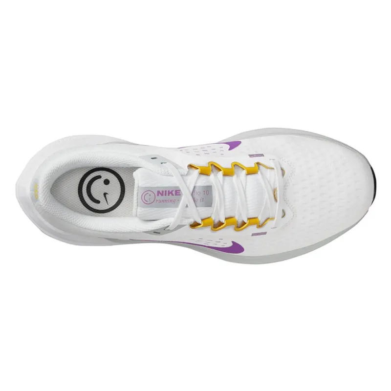 Nike Air Winflo 10 Bianco Fucsia - Scarpe Running Donna