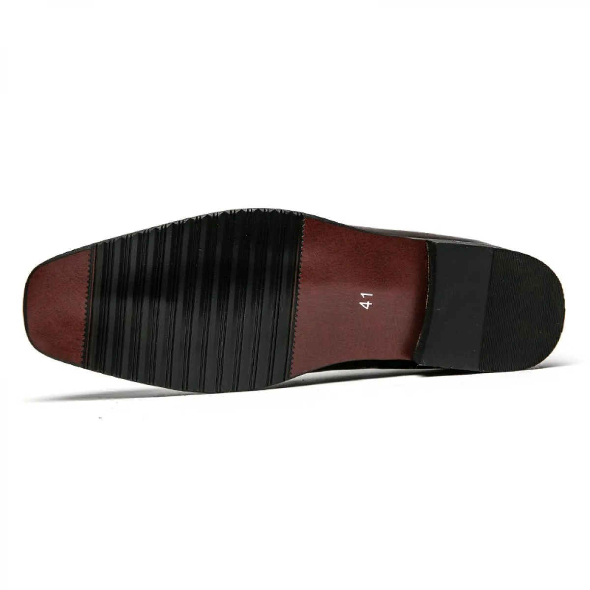 Nuovi mocassini marroni per uomo nappe punta quadrata slip on scarpe formali da uomo affari fatti a mano taglia 38 46 spedizione