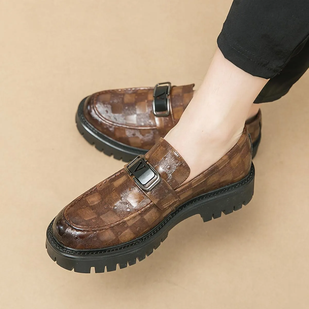 Nuovi mocassini neri da uomo traspiranti slip on scarpe da lavoro solide fatte a mano spedizione gratuita taglia 38 44 scarpe el