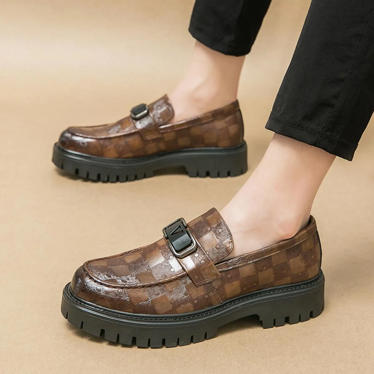 Nuovi mocassini neri da uomo traspiranti slip on scarpe da lavoro solide fatte a mano spedizione gratuita taglia 38 44 scarpe el