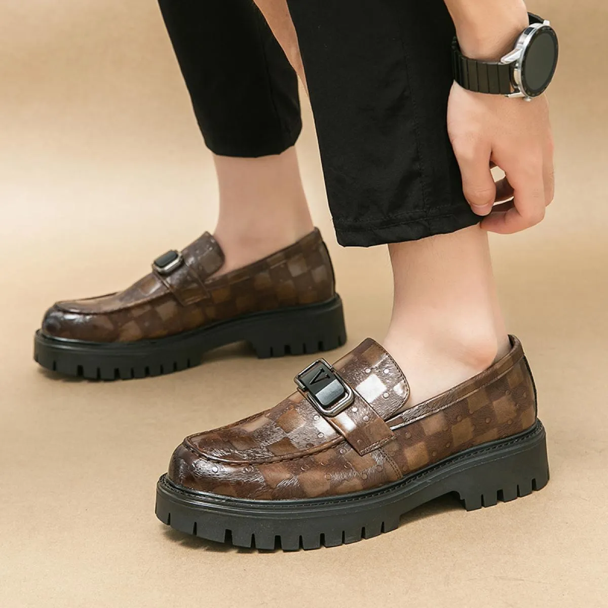 Nuovi mocassini neri da uomo traspiranti slip on scarpe da lavoro solide fatte a mano spedizione gratuita taglia 38 44 scarpe el