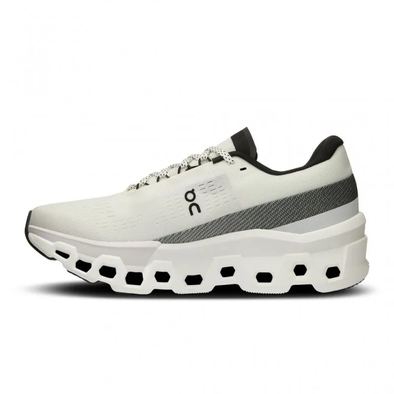 On Cloudmonster 2 Bianco Nero - Scarpe Running Donna