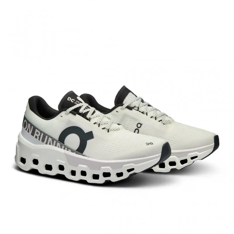 On Cloudmonster 2 Bianco Nero - Scarpe Running Donna