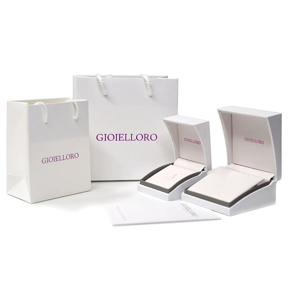 Orecchini Cipollina medi in oro e diamanti ct 0.10 G VS