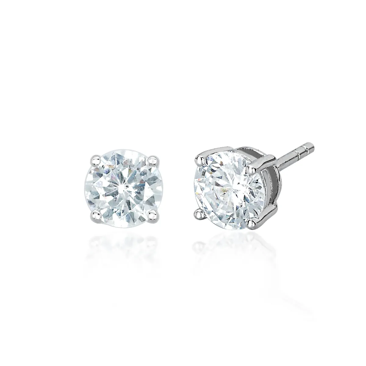 Orecchini punto luce in argento e zircone Mabina 563018
