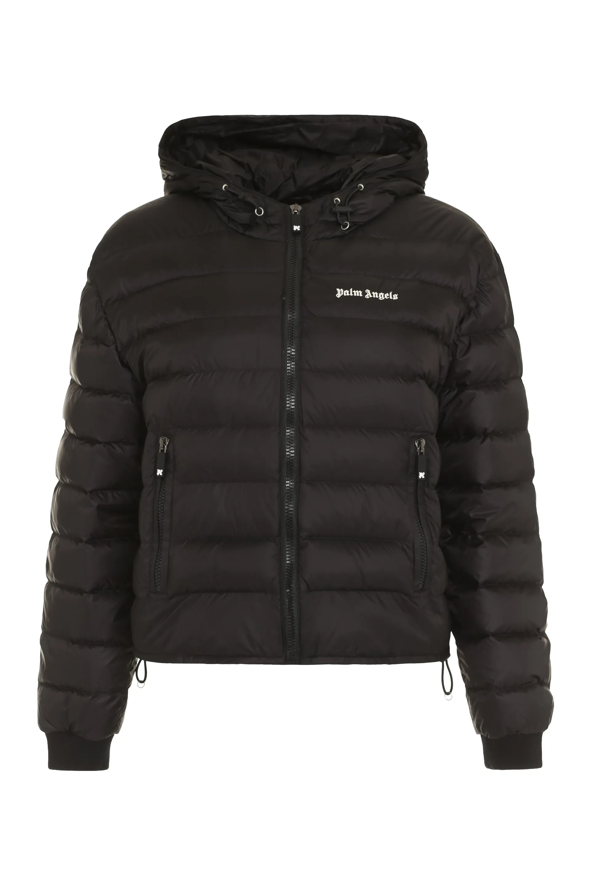 Palm Angels Piumino full-zip con cappuccio