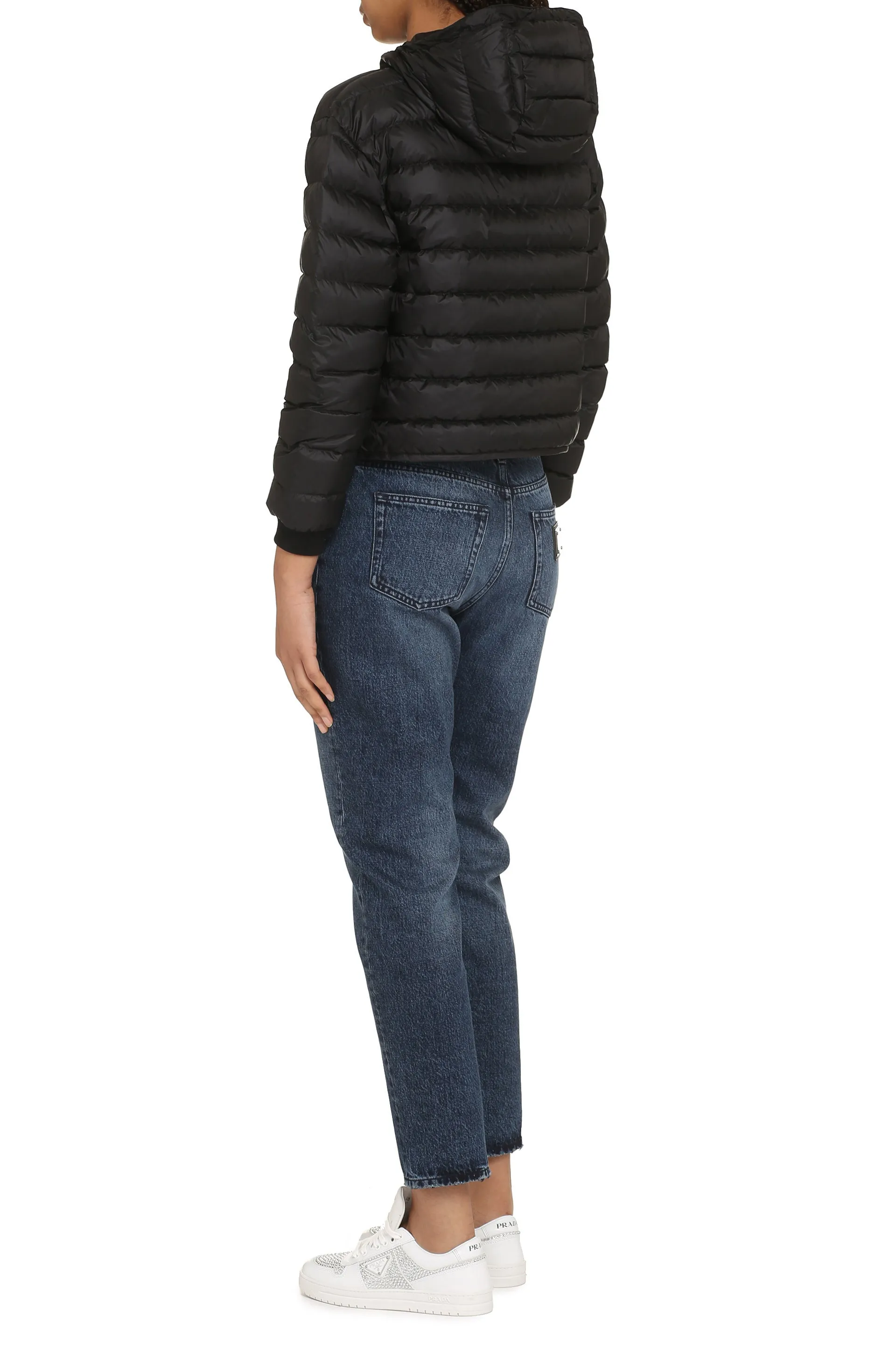 Palm Angels Piumino full-zip con cappuccio