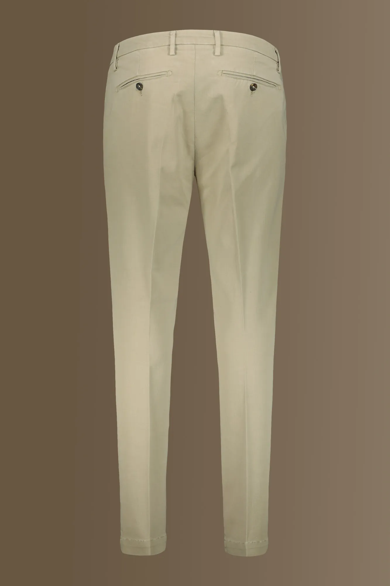 Pantalone classico chino twill elasticizzato