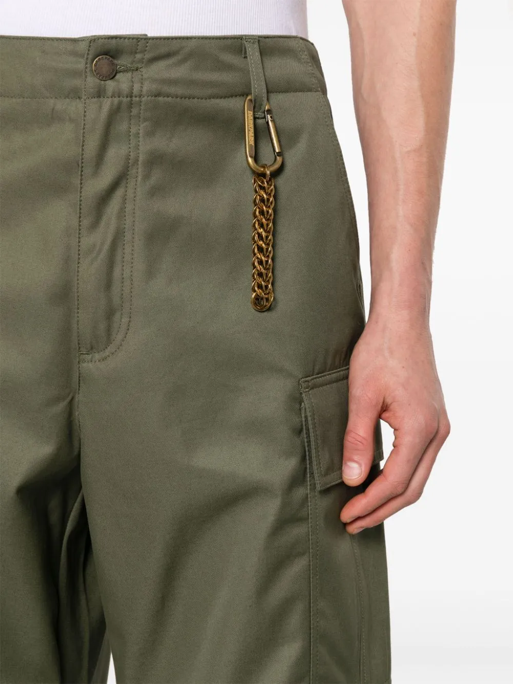 Pantaloni a gamba ampia in verde - uomo