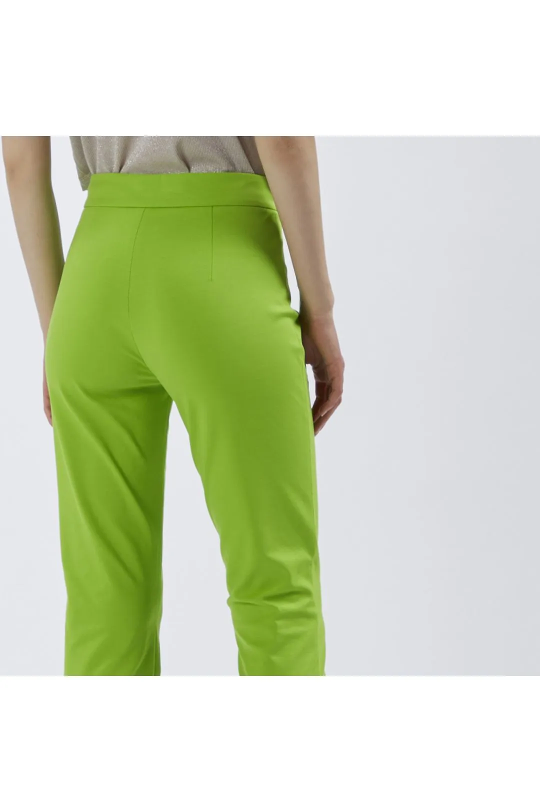 pantaloni a sigaretta elasticizzati menta