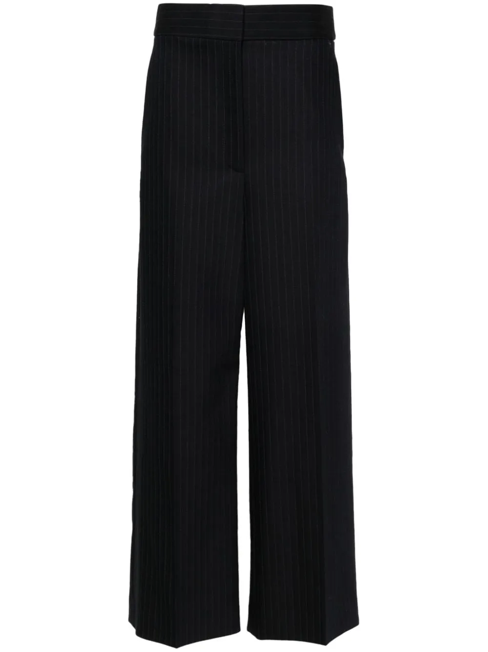 Pantaloni a vita alta in blu - donna
