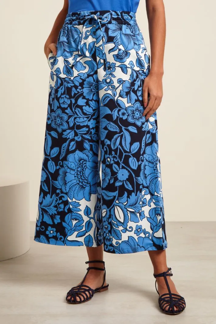 Pantaloni ampi stampati
