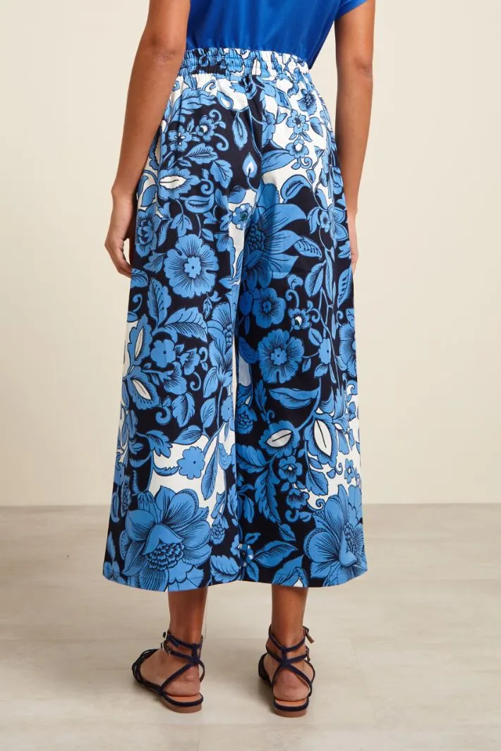 Pantaloni ampi stampati