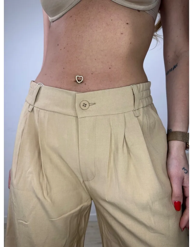 PANTALONI CECILIA CAMEL