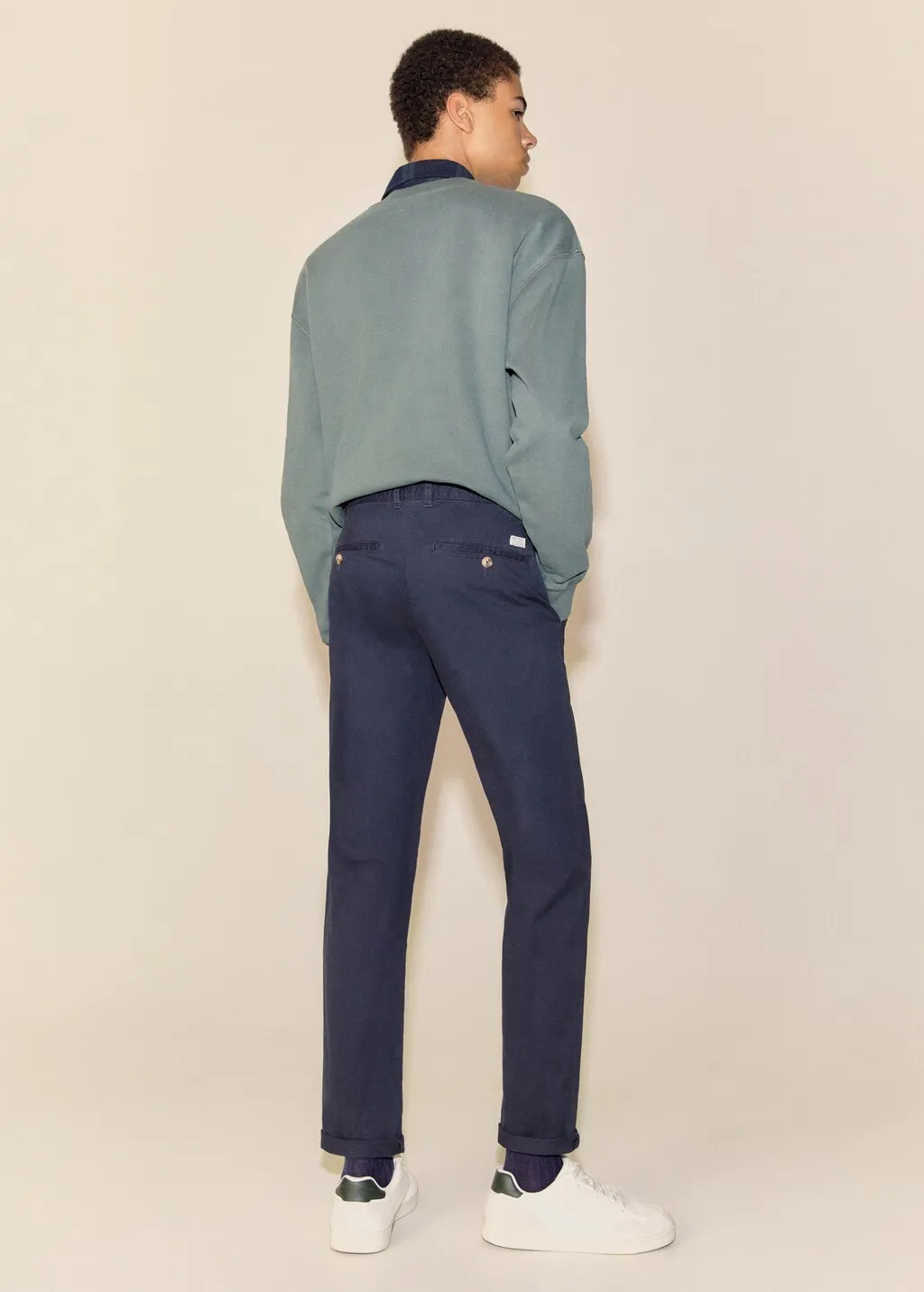 Pantaloni chino cotone 