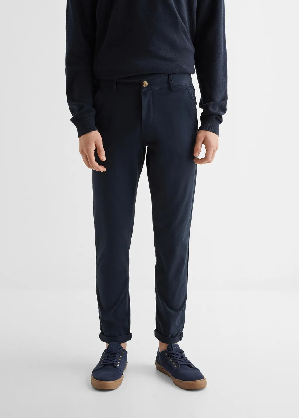 Pantaloni chino cotone 