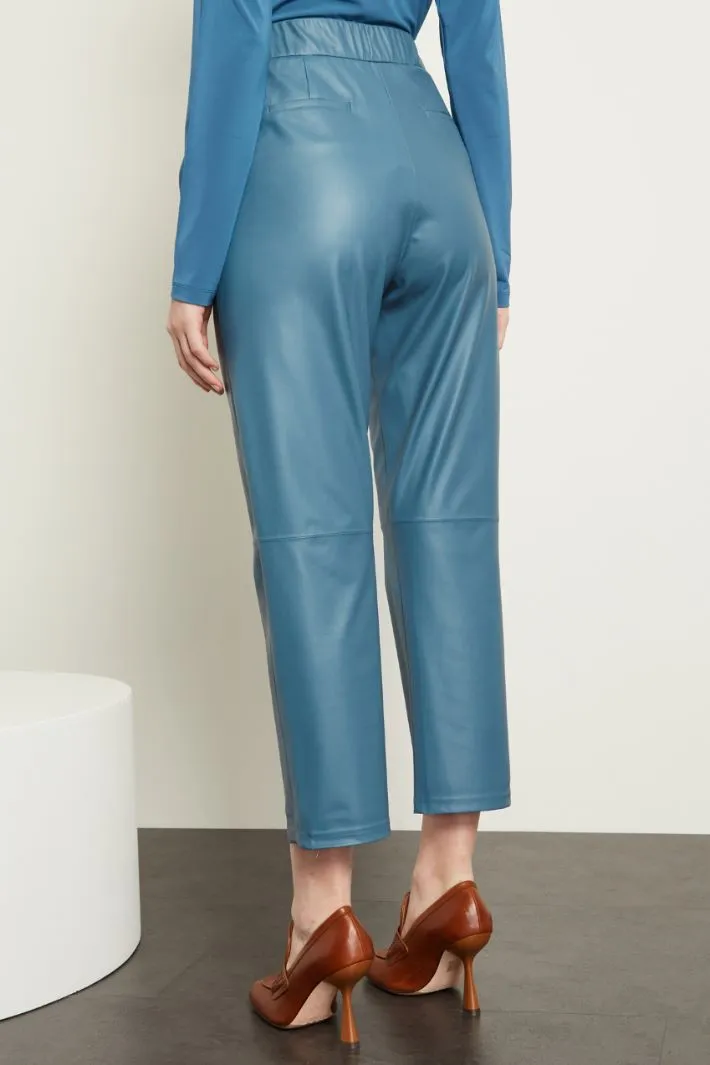 Pantaloni in jersey spalmato