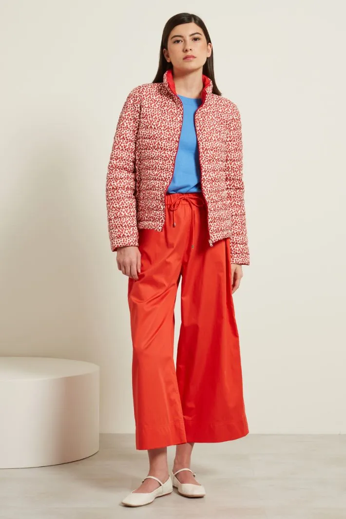 Pantaloni in raso di cotone