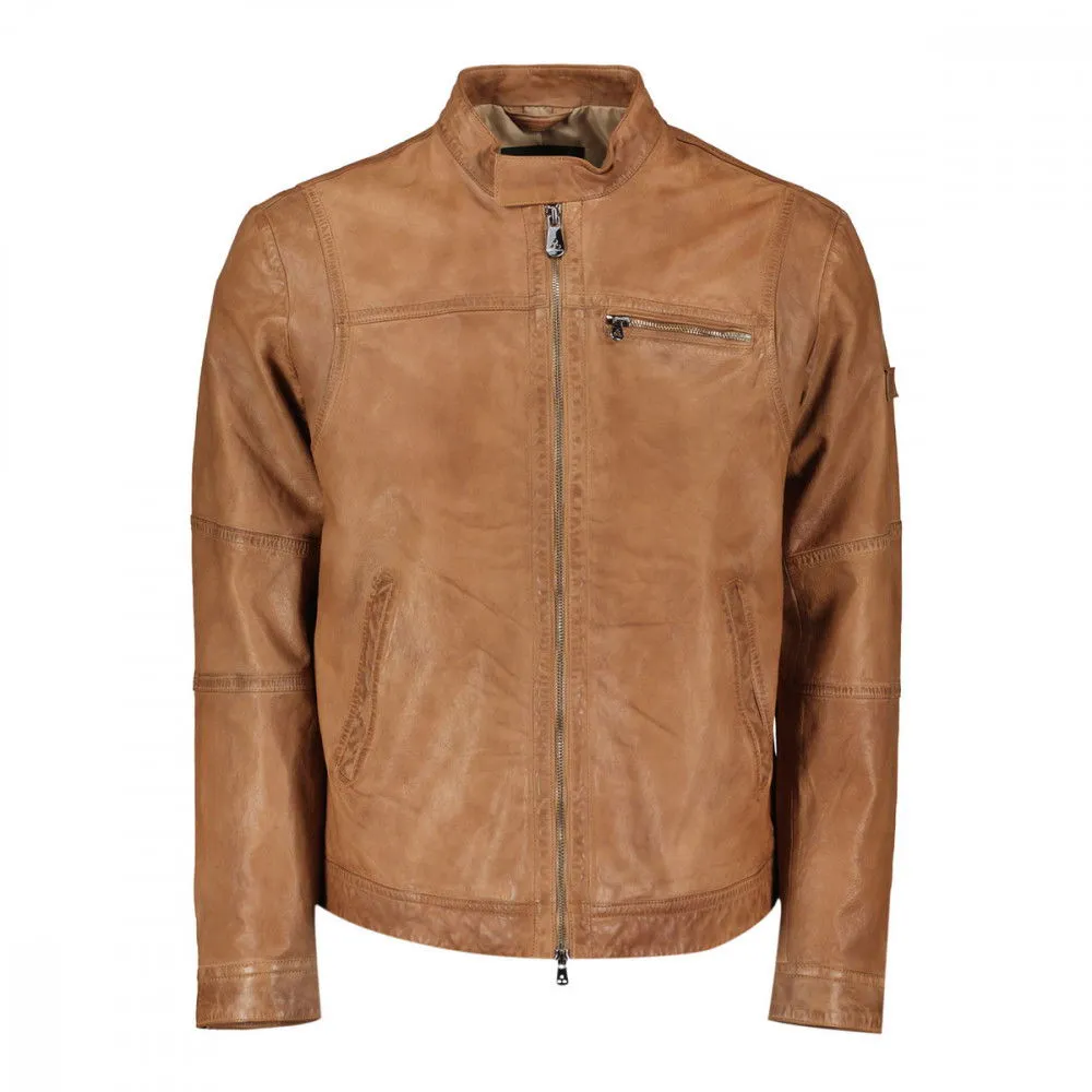 PEUTEREY BIKER IN PELLE SAGUARO