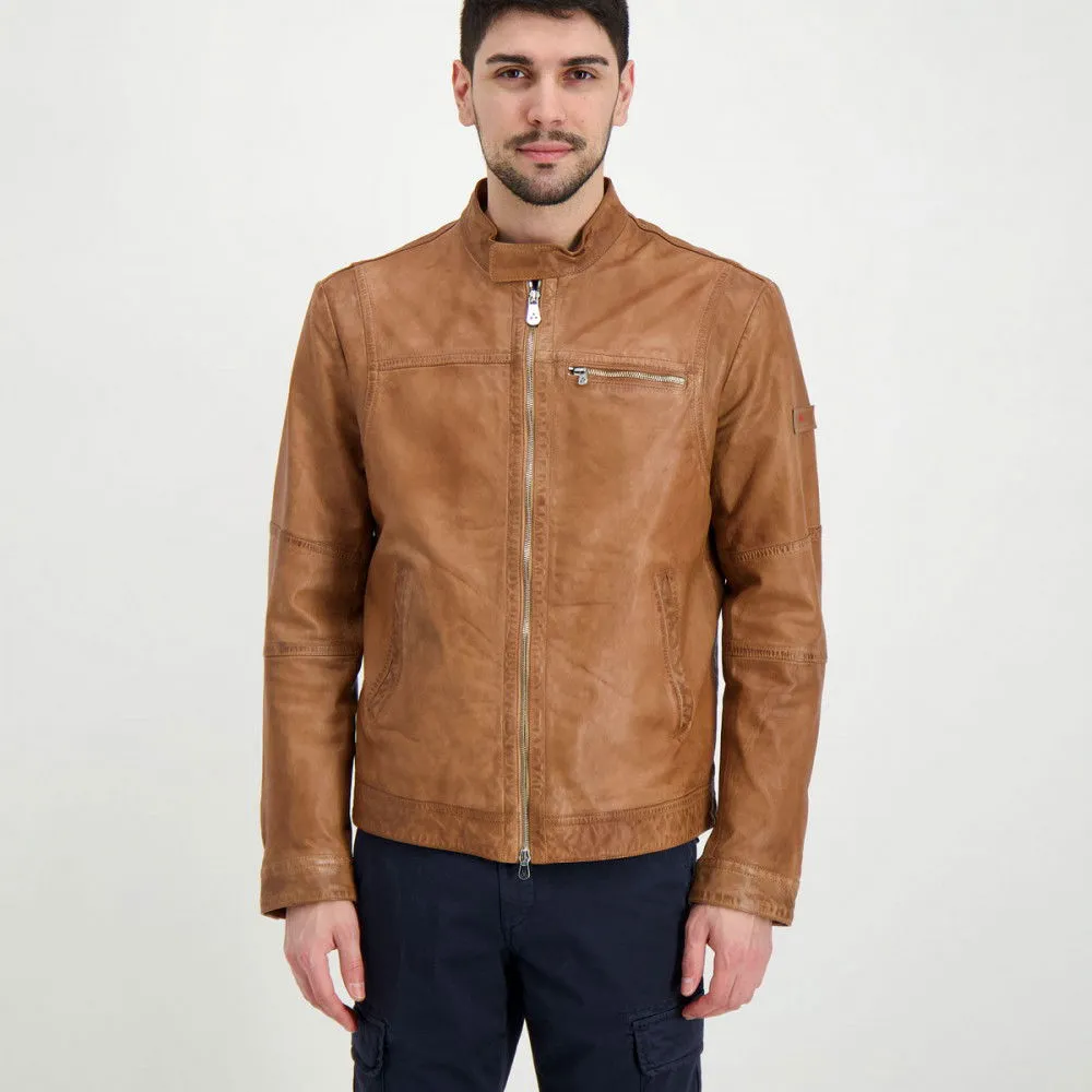 PEUTEREY BIKER IN PELLE SAGUARO